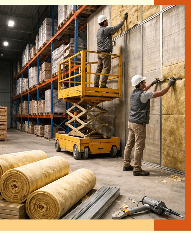 Утепление торгового склада в Устях-Илимске от 3328 руб/м2 — комплексно и под ключ | ТепломастерСть