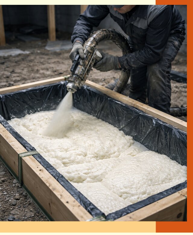 Заливка ППУ в формы в Устях-Илимске от 2600 руб. — утепление форм под ключ | ТепломастерСть
